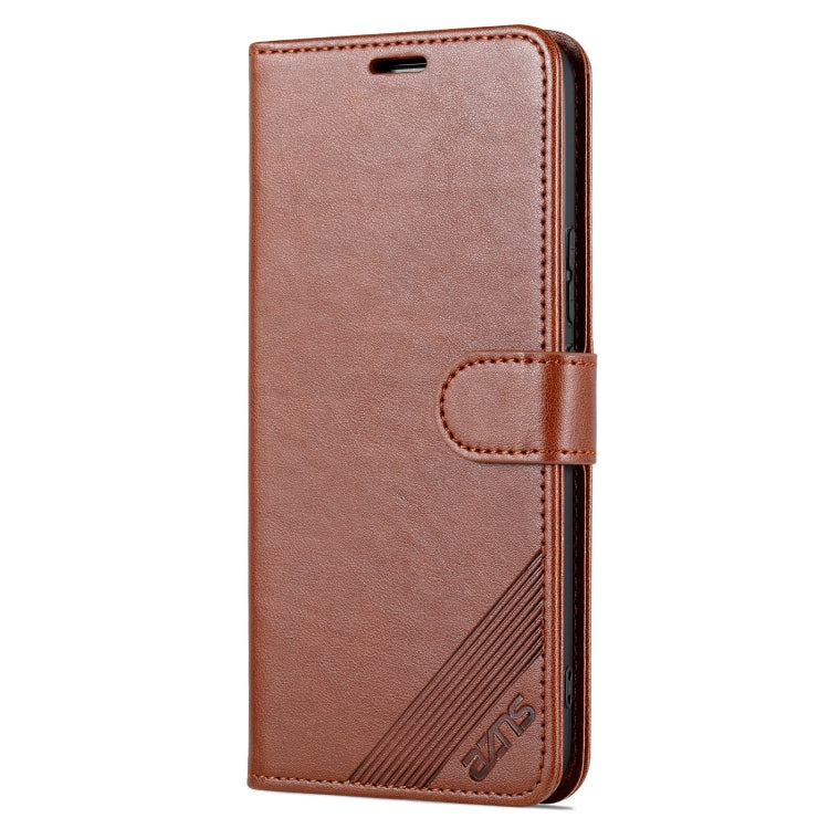 For Honor Play 30 AZNS Sheepskin Texture Flip Leather Phone Case(Brown) by AZNS