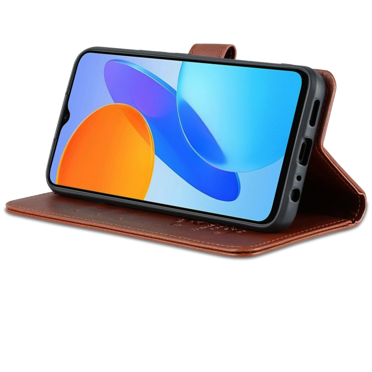 For Honor Play 30 AZNS Sheepskin Texture Flip Leather Phone Case(Brown) by AZNS