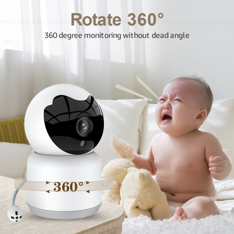 YT51 1920x1080 Home Baby Wireless Camera, Support Infrared Night Vision / Baby Crying Detection, with Temperature and Humidity Sensor, AU Plug(White) by bashfashion