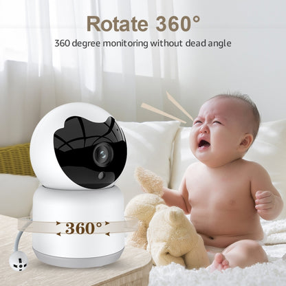 YT51 1920x1080 Home Baby Wireless Camera, Support Infrared Night Vision / Baby Crying Detection, with Temperature and Humidity Sensor, AU Plug(White) by bashfashion