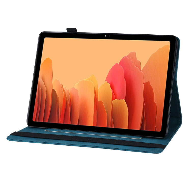 For Samsung Galaxy Tab S5e T720/T725 Big Butterfly Embossed Leather Tablet Case(Blue) by bashfashion