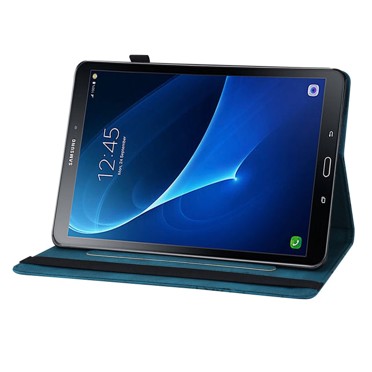 For Samsung Galaxy Tab S2 9.7 T810/T815 Big Butterfly Embossed Leather Tablet Case(Blue) by bashfashion