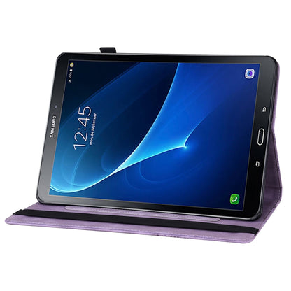 For Samsung Galaxy Tab S2 9.7 T810/T815 Big Butterfly Embossed Leather Tablet Case(Purple) by bashfashion