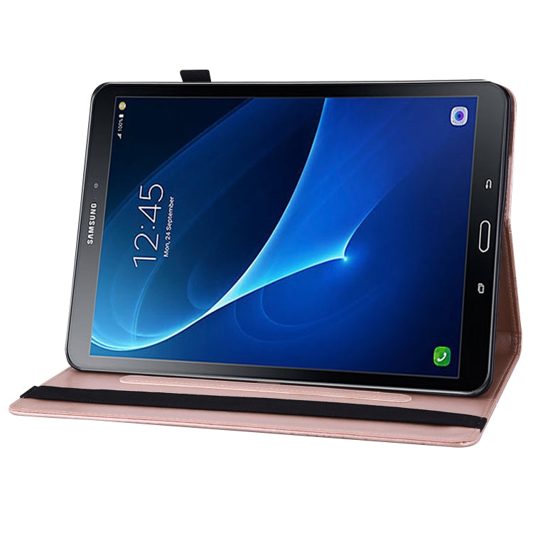 For Samsung Galaxy Tab S2 9.7 T810/T815 Big Butterfly Embossed Leather Tablet Case(Rose Gold) by bashfashion