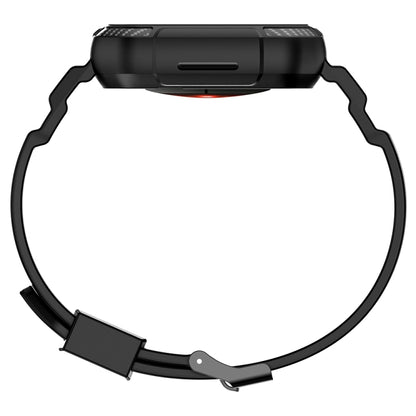Integrated Carbon Fiber Pattern Silicone Watch Band For Apple Watch Series 9&8&7 41mm / SE 3&SE 2&6&SE&5&4 40mm / 3&2&1 38mm(Black) by bashfashion