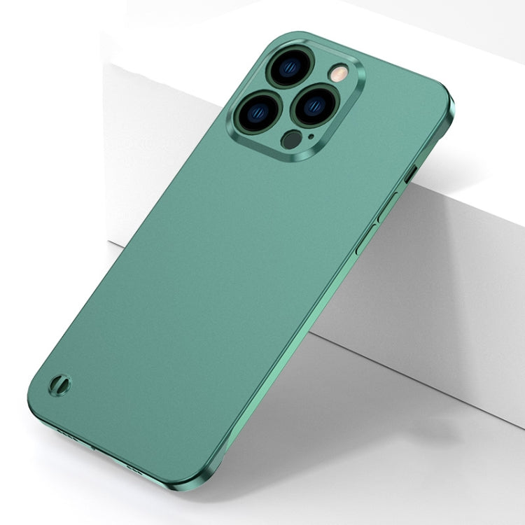 For iPhone 13 Pro Max Electroplating Frosted Frameless Phone Case (Green) by bashfashion