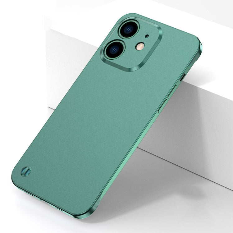 For iPhone 11 Electroplating Frosted Frameless Phone Case (Green) by bashfashion
