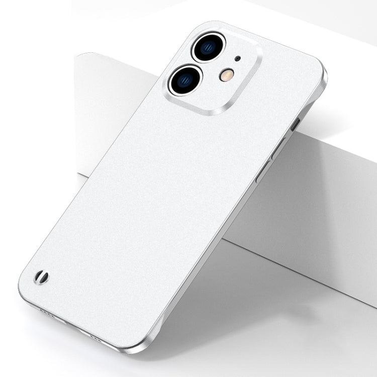 For iPhone 11 Electroplating Frosted Frameless Phone Case (White) by bashfashion