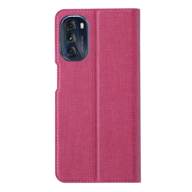 For Motorola Moto G 5G 2022 ViLi DMX Series Shockproof Magnetic Flip Leather Phone Case(Rose Red) by ViLi