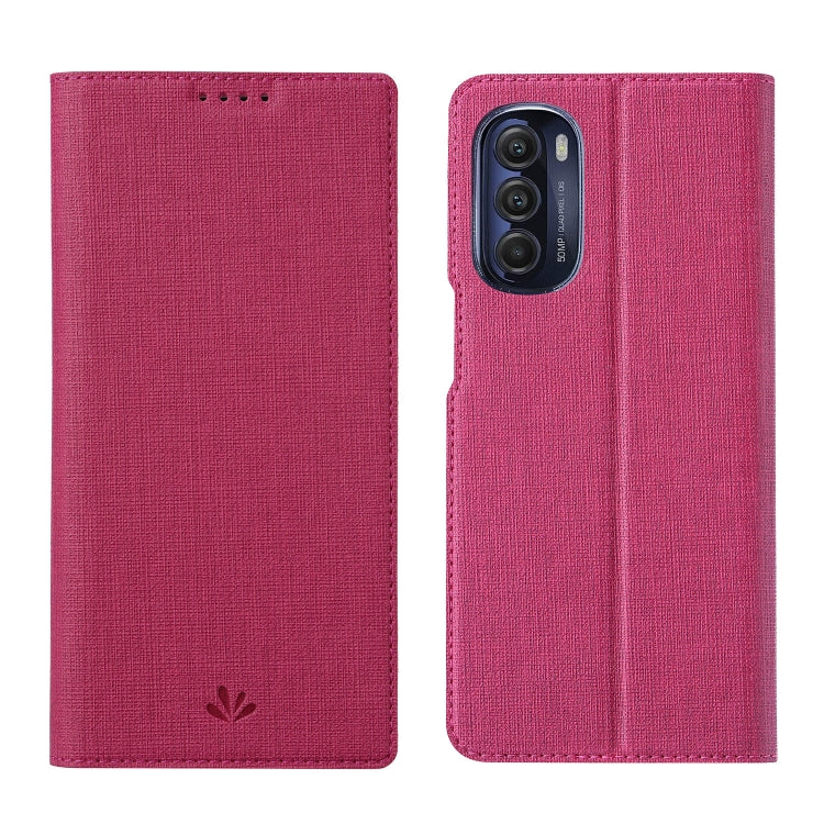 For Motorola Moto G Stylus 5G 2022 ViLi DMX Series Shockproof Magnetic Flip Leather Phone Case(Rose Red) by ViLi