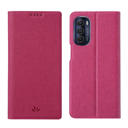 For Motorola Moto G Stylus 5G 2022 ViLi DMX Series Shockproof Magnetic Flip Leather Phone Case(Rose Red) by ViLi