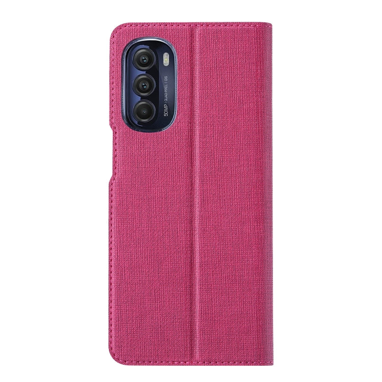 For Motorola Moto G Stylus 5G 2022 ViLi DMX Series Shockproof Magnetic Flip Leather Phone Case(Rose Red) by ViLi