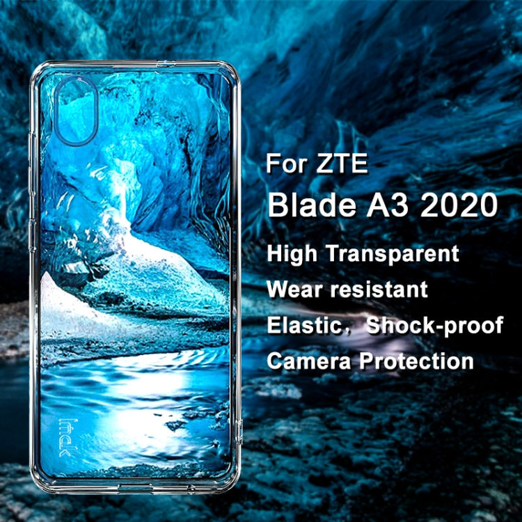 For ZTE Blade A3 2020 IMAK UX-5 Series Transparent Shockproof TPU Protective Phone Case by imak