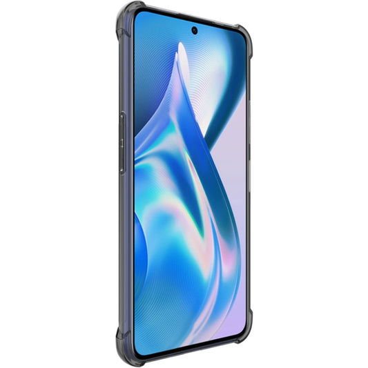 For OnePlus Ace 5G/10R 5G imak All-inclusive Shockproof Airbag TPU Case with Screen Protector(Transparent Black) by imak