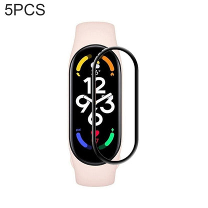 5 PCS For Xiaomi Mi Band 7 / 7 NFC 3D Composite Hot Bending Screen Film Protector by bashfashion