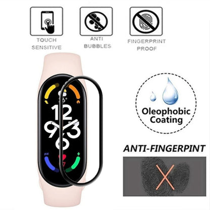 5 PCS For Xiaomi Mi Band 7 / 7 NFC 3D Composite Hot Bending Screen Film Protector by bashfashion