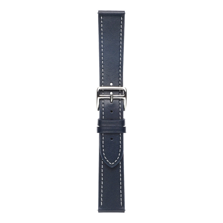 For Samsung Galaxy Watch4 40mm / 44mm Plain Weave Leather Watch Band(Midnight Blue) by bashfashion