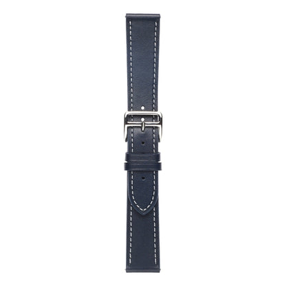 For Samsung Galaxy Watch4 40mm / 44mm Plain Weave Leather Watch Band(Midnight Blue) by bashfashion