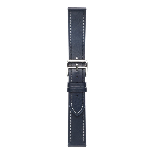 For Samsung Galaxy Watch4 40mm / 44mm Plain Weave Leather Watch Band(Midnight Blue) by bashfashion