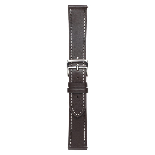 For Samsung Galaxy Watch4 40mm / 44mm Plain Weave Leather Watch Band(Coffee) by bashfashion