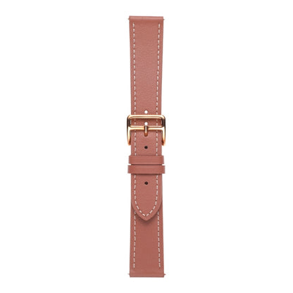 For Samsung Galaxy Watch4 40mm / 44mm Plain Weave Leather Watch Band(Dark Pink) by bashfashion