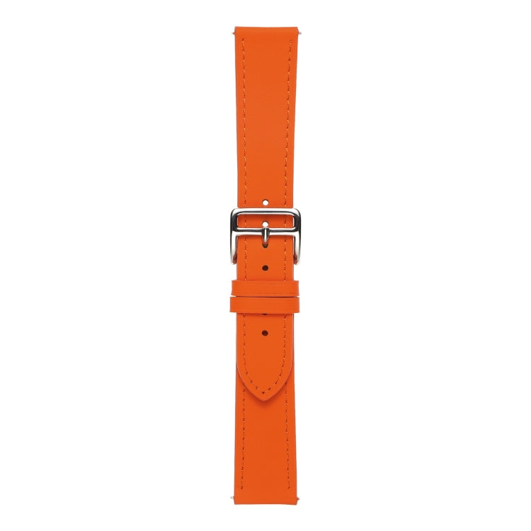 For Samsung Galaxy Watch4 40mm / 44mm Plain Weave Leather Watch Band(Orange) by bashfashion