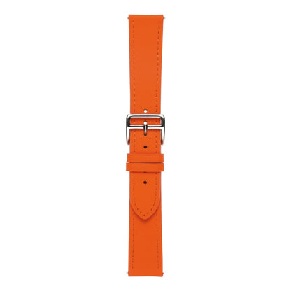 For Samsung Galaxy Watch4 40mm / 44mm Plain Weave Leather Watch Band(Orange) by bashfashion