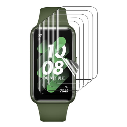 5 PCS For Huawei Band 7 / 7 NFC HD Scratch-proof Full Screen TPU Soft Film by bashfashion