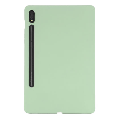 For Samsung Galaxy Tab S8 / S7 Pure Color Liquid Silicone Shockproof Tablet Case(Green) by bashfashion