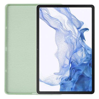 For Samsung Galaxy Tab S8 / S7 Pure Color Liquid Silicone Shockproof Tablet Case(Green) by bashfashion