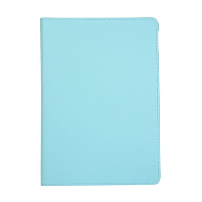 For Lenovo M10 Plus 3rd Litchi Texture 360 Degrees Rotation Leather Tablet Case with Holder(Light Blue) by bashfashion