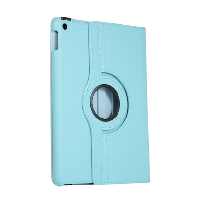 For Lenovo M10 Plus 3rd Litchi Texture 360 Degrees Rotation Leather Tablet Case with Holder(Light Blue) by bashfashion