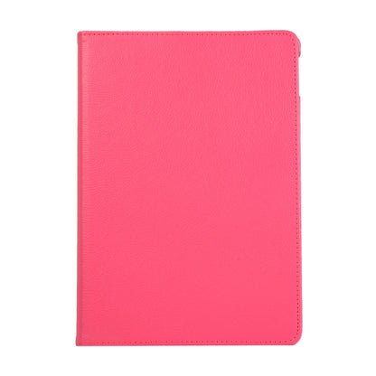 For Lenovo M10 Plus 3rd Litchi Texture 360 Degrees Rotation Leather Tablet Case with Holder(Rose Red) by bashfashion