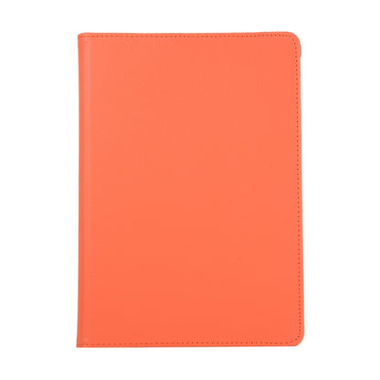 For Lenovo M10 Plus 3rd Litchi Texture 360 Degrees Rotation Leather Tablet Case with Holder(Orange) by bashfashion