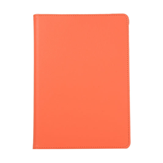 For Lenovo M10 Plus 3rd Litchi Texture 360 Degrees Rotation Leather Tablet Case with Holder(Orange) by bashfashion