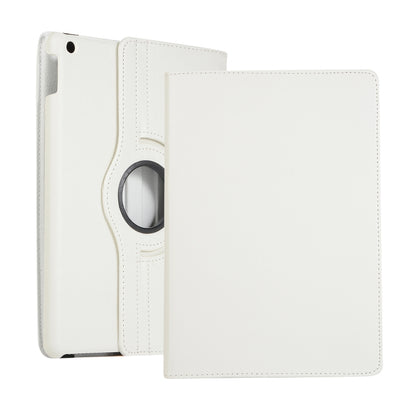 For Lenovo M10 Plus 3rd Litchi Texture 360 Degrees Rotation Leather Tablet Case with Holder(White) by bashfashion