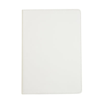 For Lenovo M10 Plus 3rd Litchi Texture 360 Degrees Rotation Leather Tablet Case with Holder(White) by bashfashion
