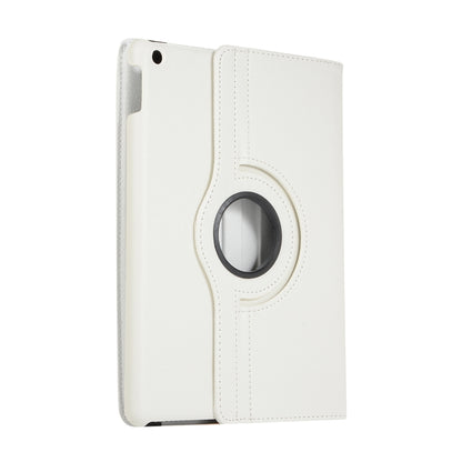For Lenovo M10 Plus 3rd Litchi Texture 360 Degrees Rotation Leather Tablet Case with Holder(White) by bashfashion