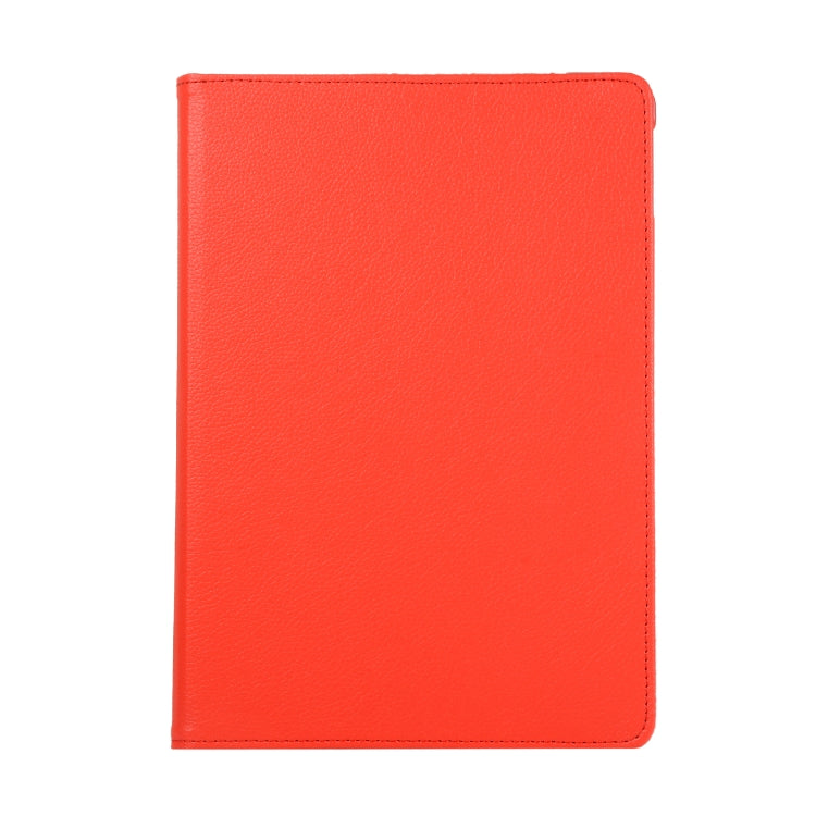 For Lenovo M10 Plus 3rd Litchi Texture 360 Degrees Rotation Leather Tablet Case with Holder(Red) by bashfashion