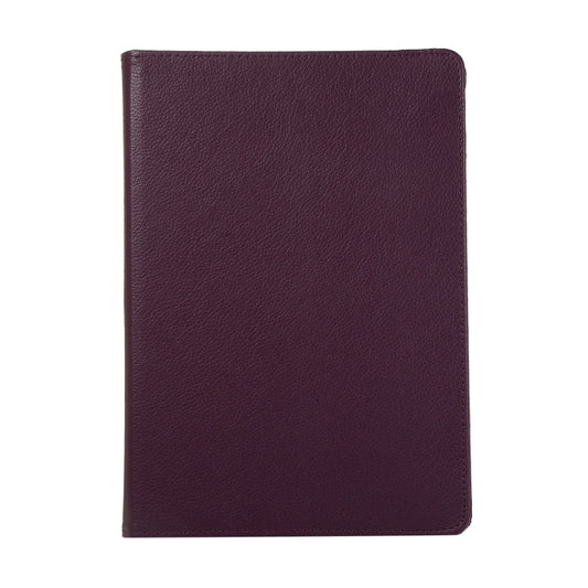 For Lenovo M10 Plus 3rd Litchi Texture 360 Degrees Rotation Leather Tablet Case with Holder(Purple) by bashfashion