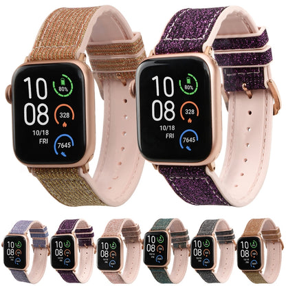 Glitter Starry Sky Watch Band For Apple Watch Series 9&8&7 41mm / SE 3&SE 2&6&SE&5&4 40mm / 3&2&1 38mm(Green) by bashfashion