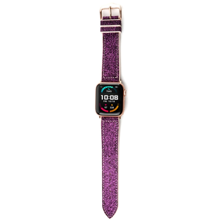 Glitter Starry Sky Watch Band For Apple Watch Ultra 49mm&Watch Ultra 2 49mm / Series 9&8&7 45mm / SE 3&SE 2&6&SE&5&4 44mm / 3&2&1 42mm(Dark Purple) by bashfashion