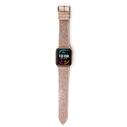 Glitter Starry Sky Watch Band For Apple Watch Ultra 49mm&Watch Ultra 2 49mm / Series 9&8&7 45mm / SE 3&SE 2&6&SE&5&4 44mm / 3&2&1 42mm(Pink) by bashfashion