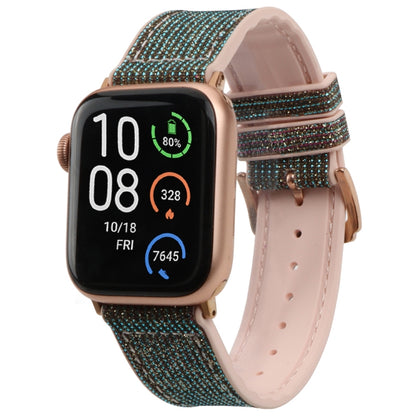 Glitter Starry Sky Watch Band For Apple Watch Ultra 49mm&Watch Ultra 2 49mm / Series 9&8&7 45mm / SE 3&SE 2&6&SE&5&4 44mm / 3&2&1 42mm(Green) by bashfashion