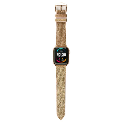 Glitter Starry Sky Watch Band For Apple Watch Ultra 49mm&Watch Ultra 2 49mm / Series 9&8&7 45mm / SE 3&SE 2&6&SE&5&4 44mm / 3&2&1 42mm(Gold) by bashfashion