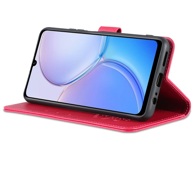 For Huawei Maimang 11 AZNS Sheepskin Texture Flip Leather Phone Case(Red) by AZNS