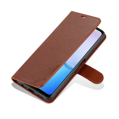 For Huawei Maimang 11 AZNS Sheepskin Texture Flip Leather Phone Case(Brown) by AZNS