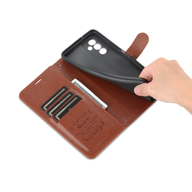 For Huawei Maimang 11 AZNS Sheepskin Texture Flip Leather Phone Case(Brown) by AZNS