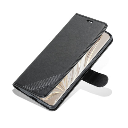 For Honor 70 AZNS Sheepskin Texture Flip Leather Phone Case(Black) by AZNS