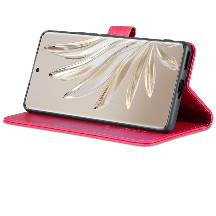 For Honor 70 AZNS Sheepskin Texture Flip Leather Phone Case(Red) by AZNS